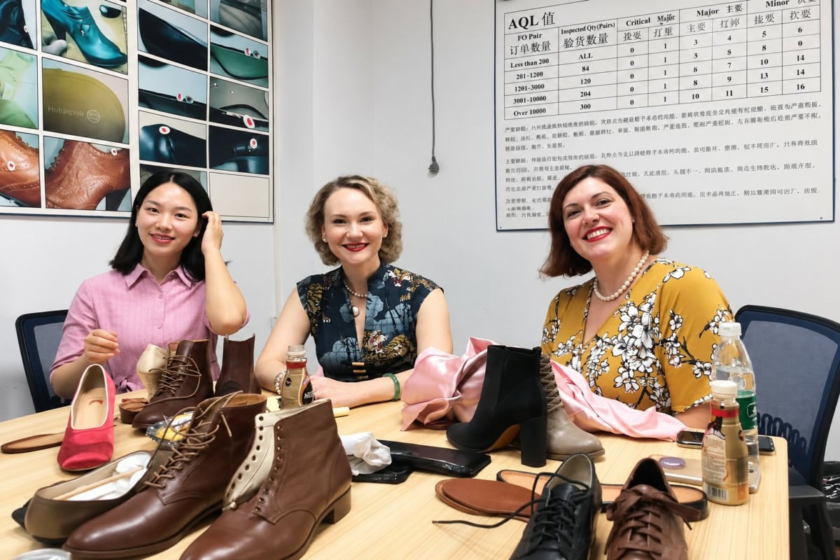 HoldingStyle customer visit for women's shoe development
